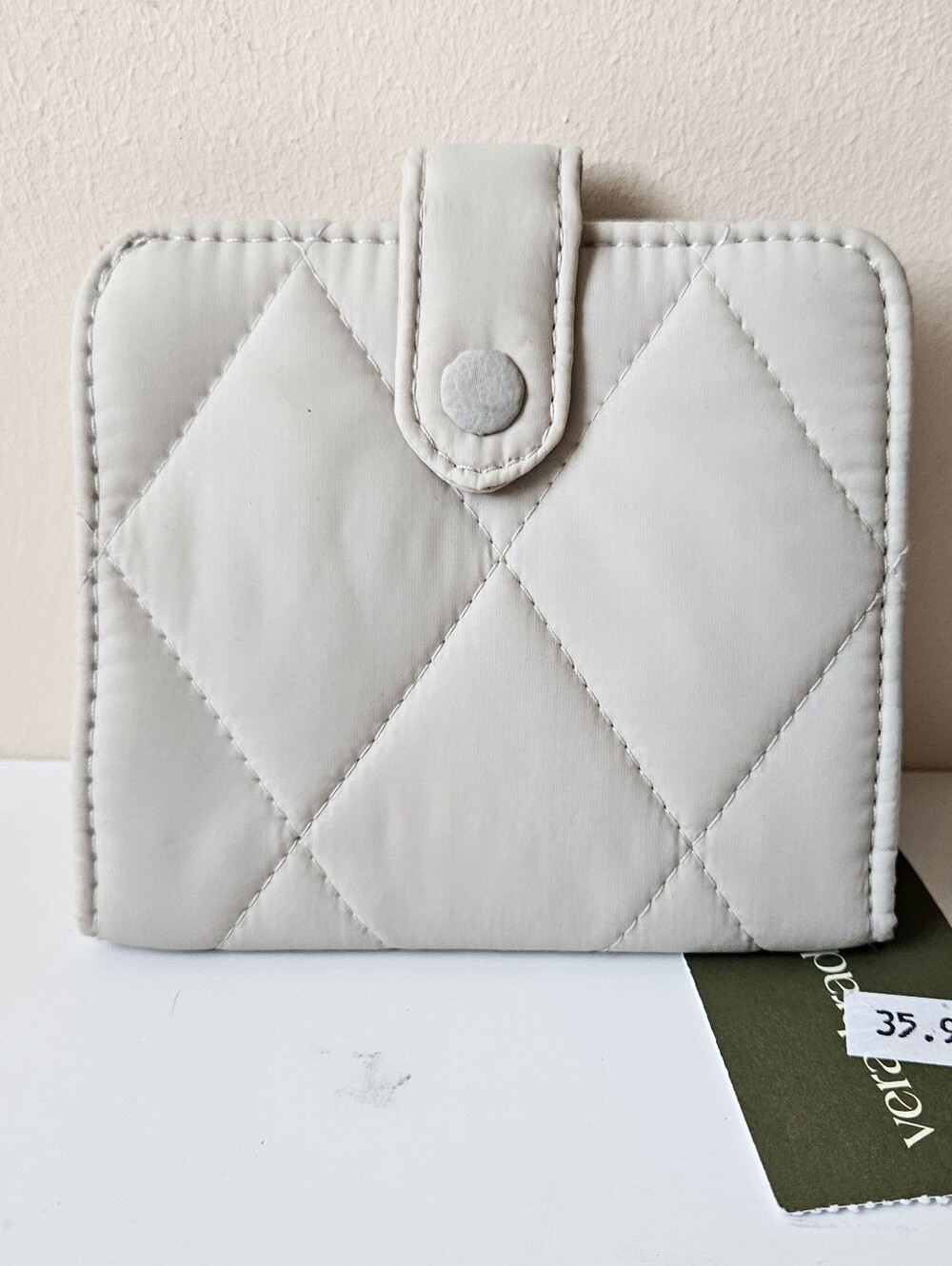 Vera Bradley Small Tab Wallet Pumice Stone in Featherweight